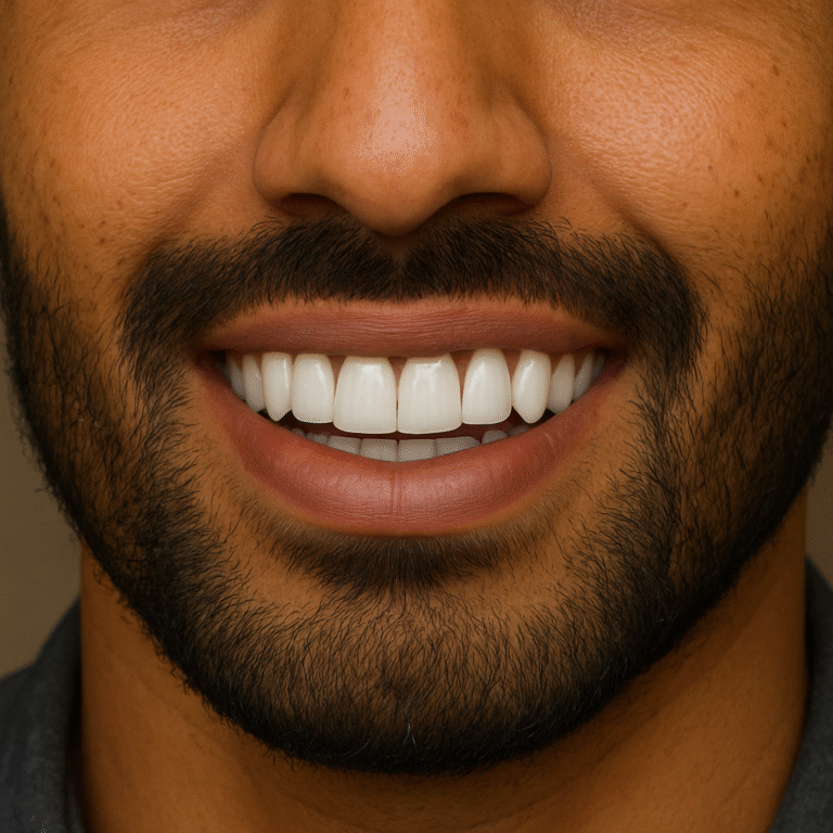 Porcelain veneers are thin, custom-made shells placed on the front of teeth to improve their shape, color, and appearance, providing a natural-looking, durable cosmetic solution.