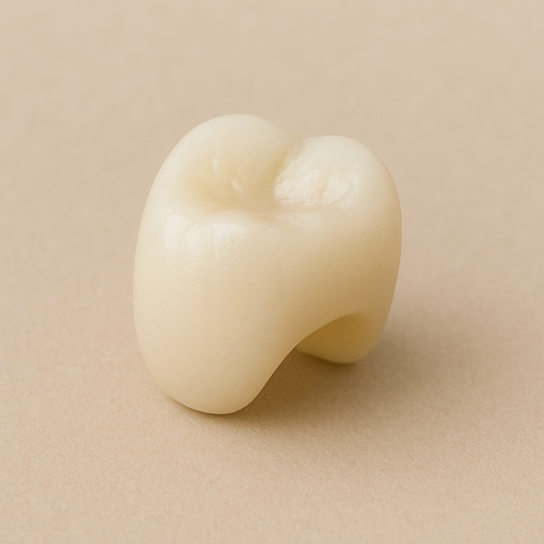 A zirconium crown is a durable, tooth-colored dental restoration made from zirconia ceramic, known for its strength, biocompatibility, and natural-looking appearance.